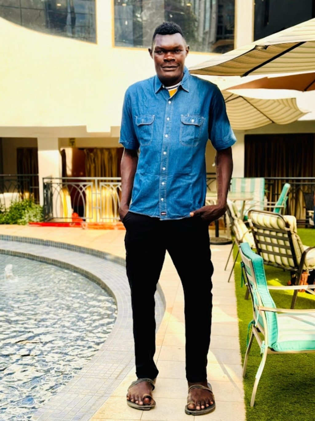 The tall man
