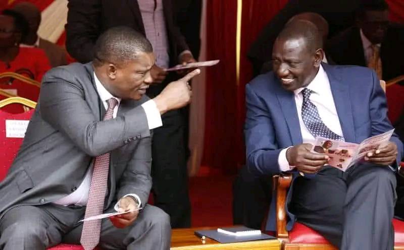 Justin Muturi and President William Ruto
