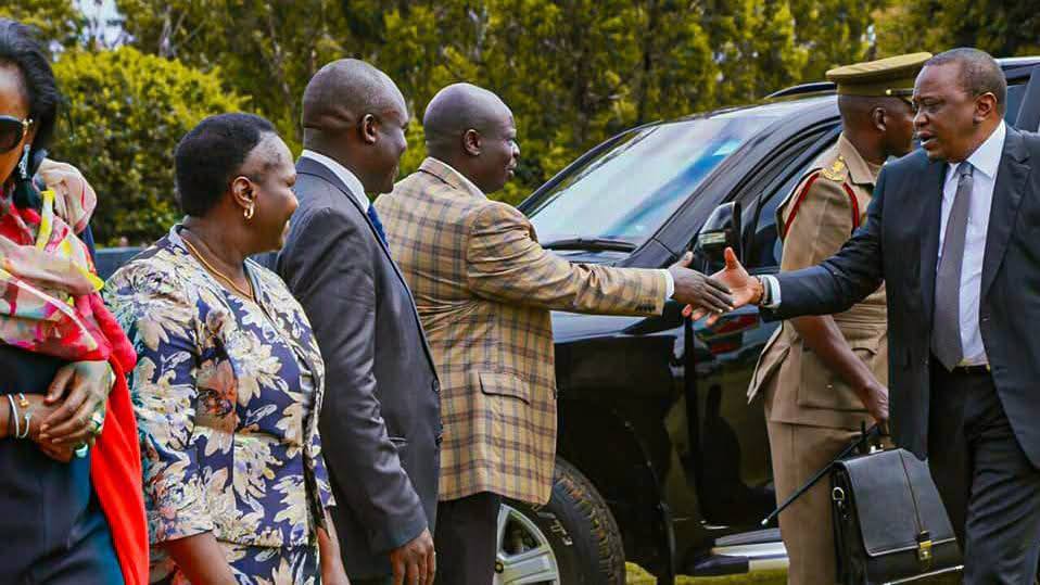 Former President Uhuru Kenyatta and Rigathi Gachagua