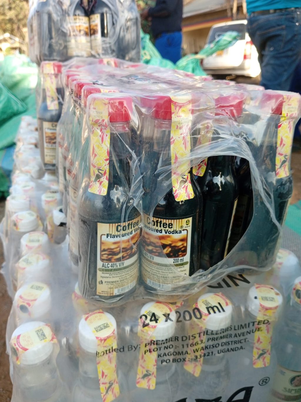 Coffee flavoured alcohol from Uganda sold in Kijabe Mission Area