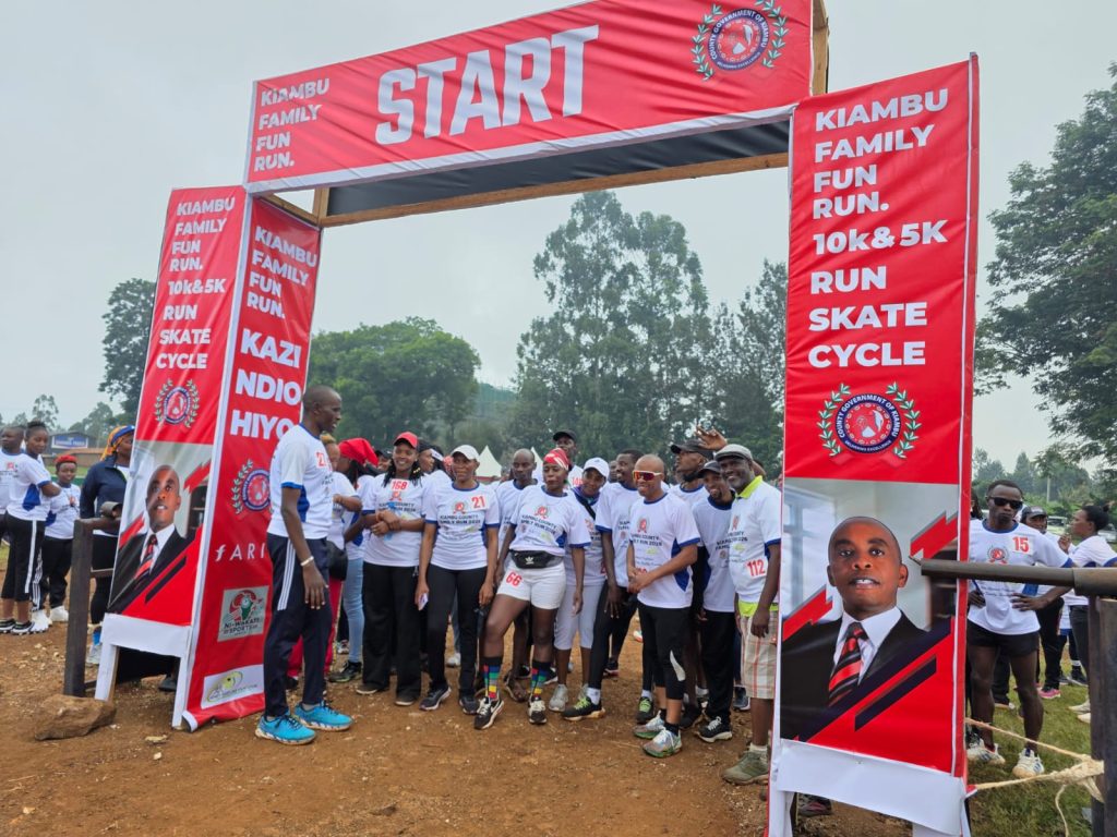 Kiambu's first Family Fun Day – Kiambu County Family Run 2026 – at Ndumberi Stadium, themed "Run Against Diabetes: Healthy Families, Healthy Kiambu'