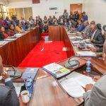 Nandi Senator Samson Cherargei commended Kiambu Governor Kimani Wamatangi for his leadership in healthcare and revenue collection